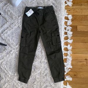 Boys olive green cargo pants